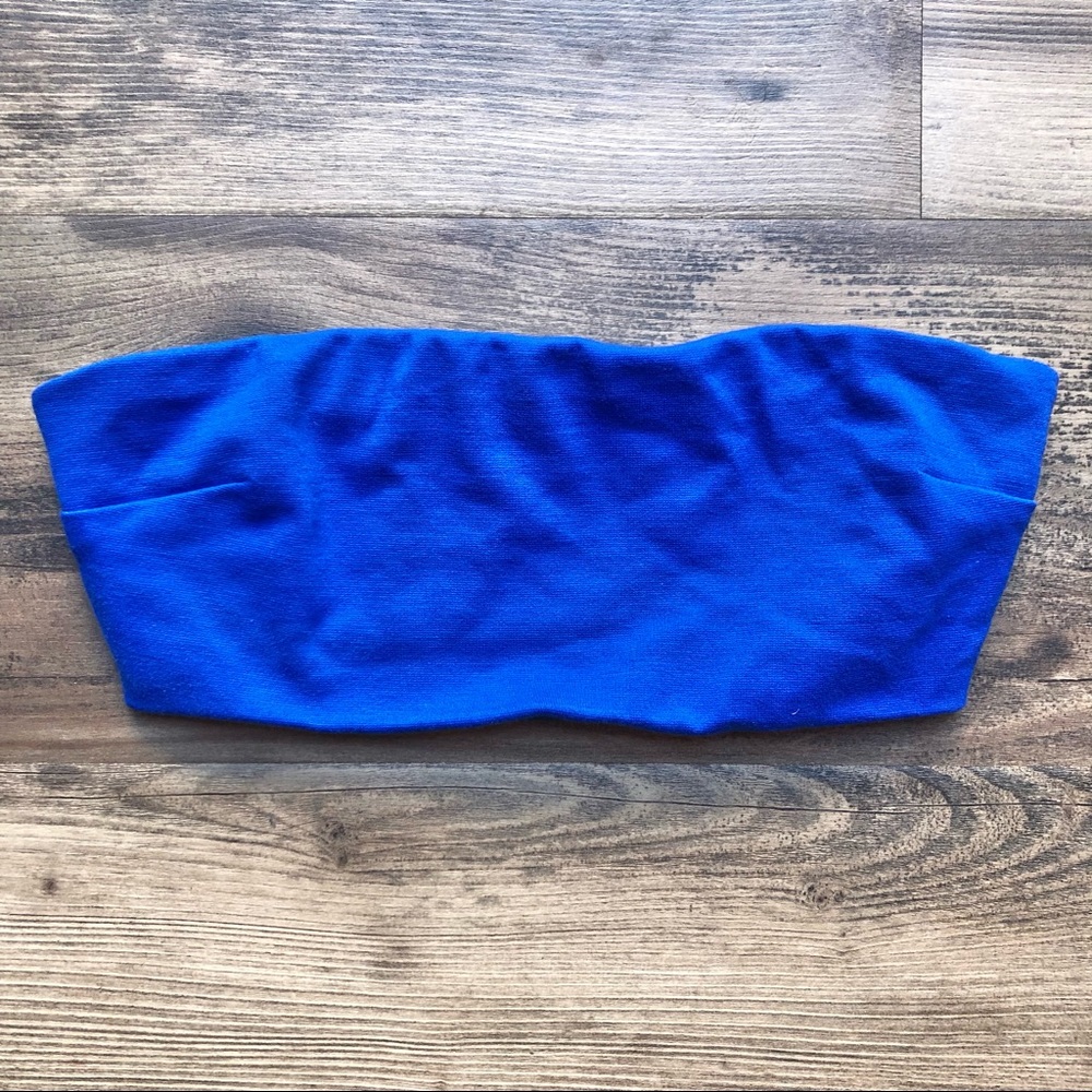 Express Bralette Bandage Bandeau Top Blue Small